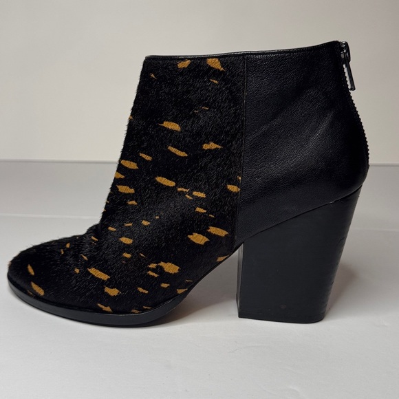 Cole Haan Grand Ambition Block Heel Calf Hair Upper Ankle Boots, Rodeo Western - Picture 8 of 16